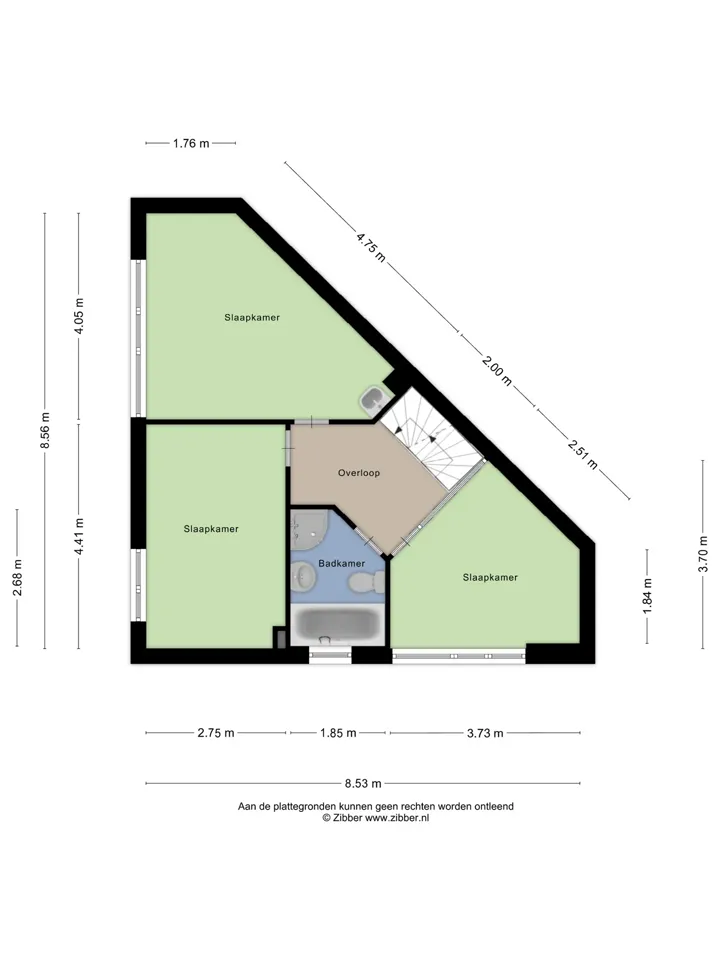 Plattegrond eerste verdieping